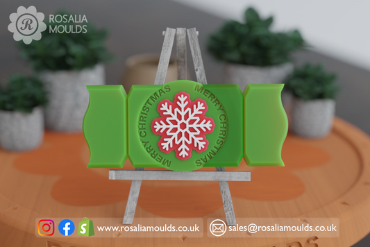 'Snowflake' Christmas Cracker Snap Bar Mould