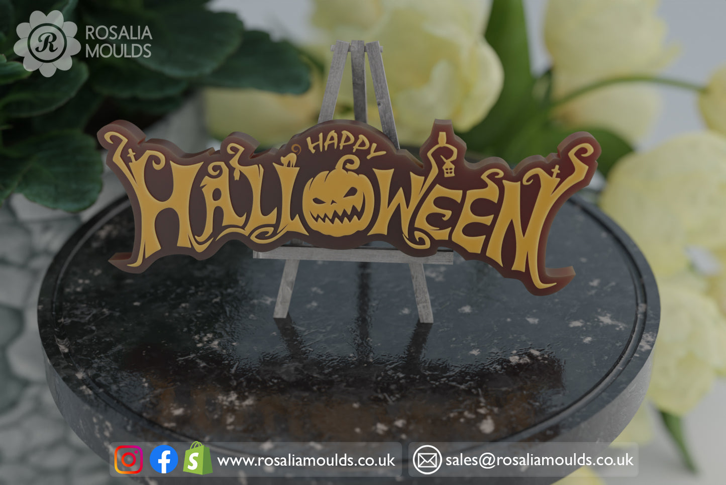 Happy Halloween Wax Bar Mould